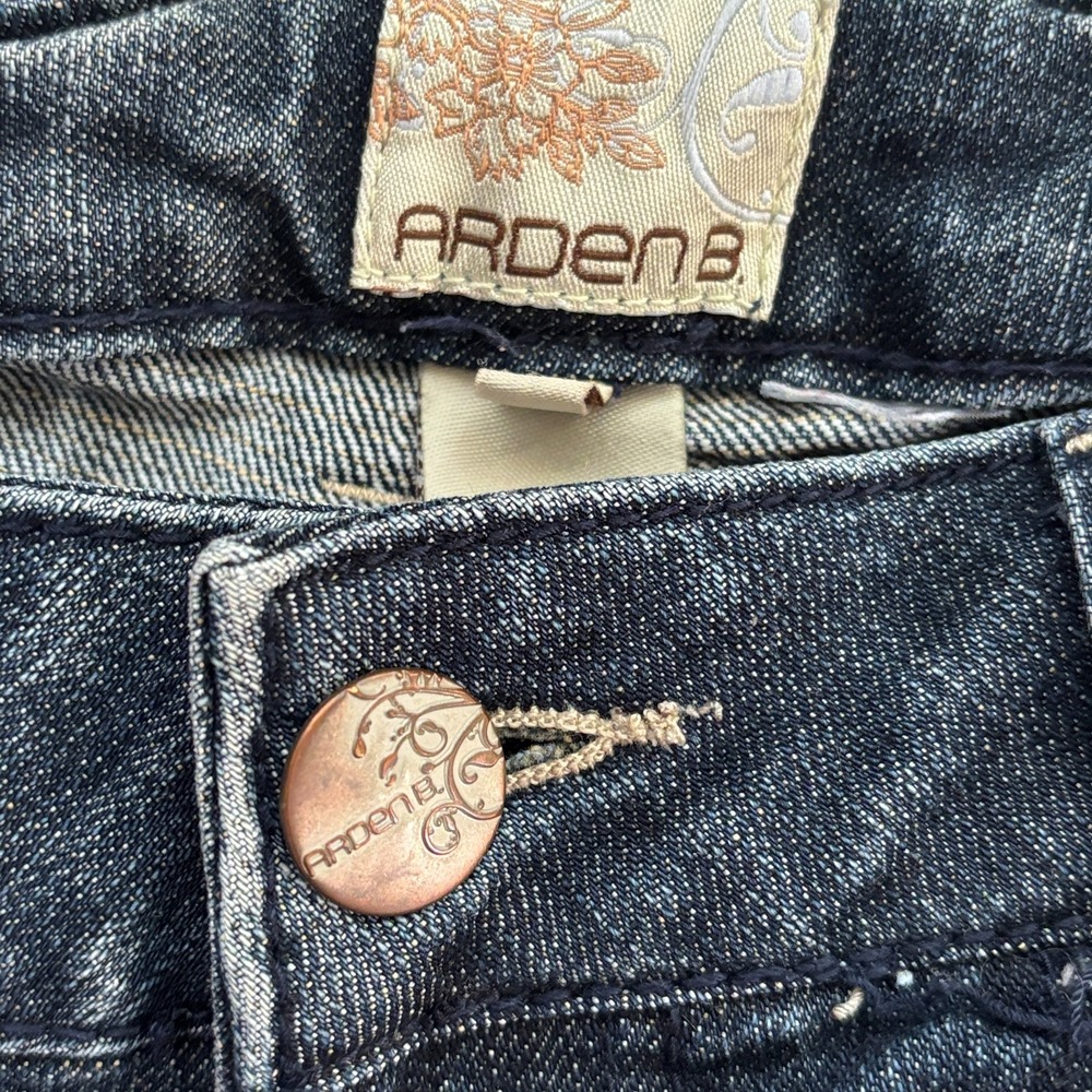 Arden B. Stretch Slim Fit Skinny Denim Jeans Low Rise Women's SZ 6 Dark Blue - Picture 6 of 10